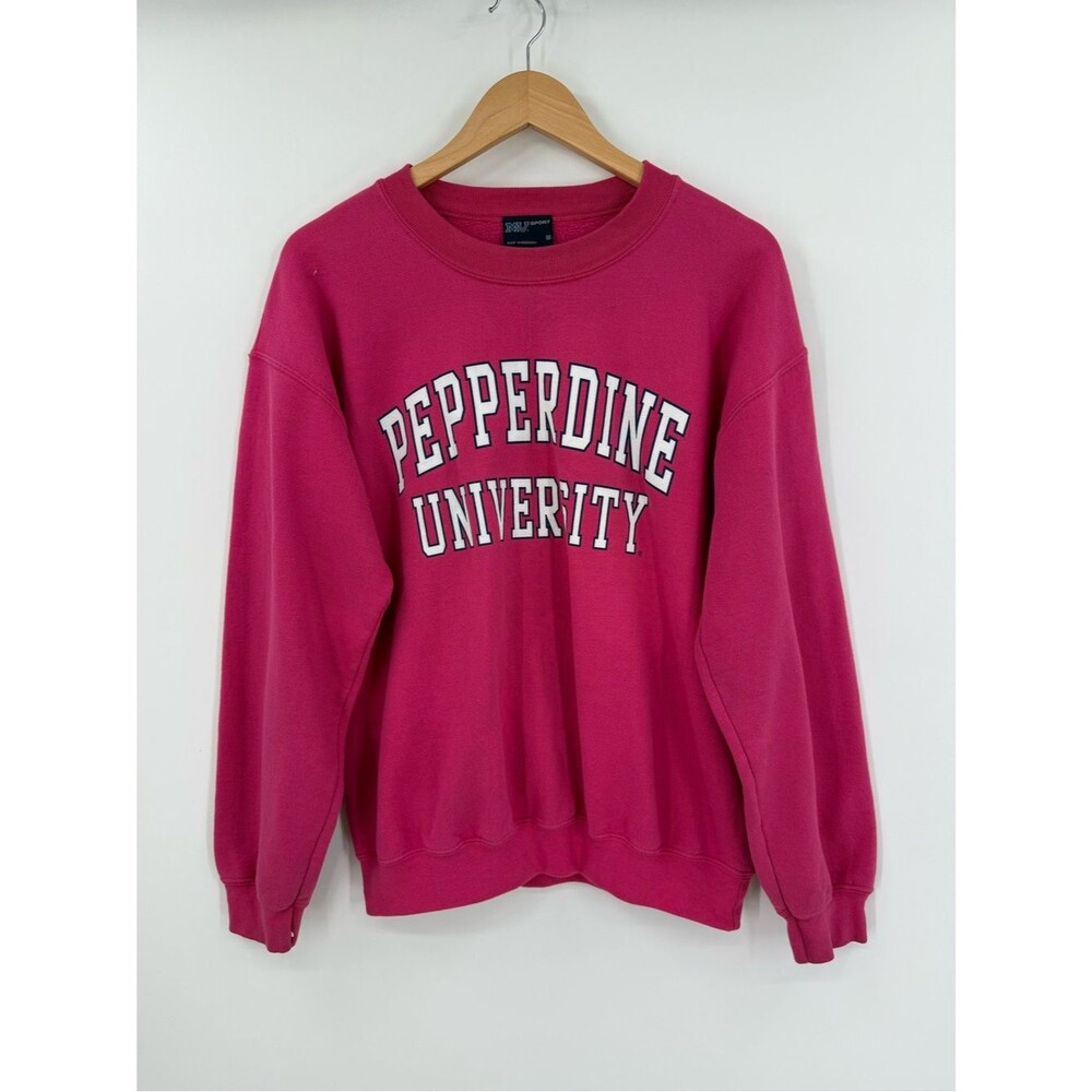 MV Sport Pepperdine University Crewneck Sweatshirt | Pink | Medium